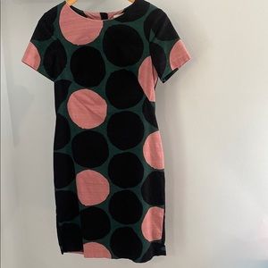 Elegant Boden Pink and Black Mini Dress